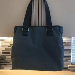 TUMI Cargo Tote Bag Teal Blue 14x11